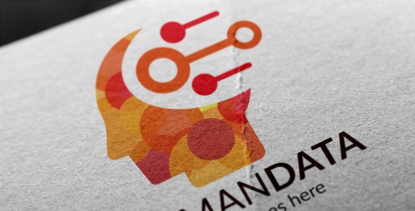 Шаблон логотипа на тему графика