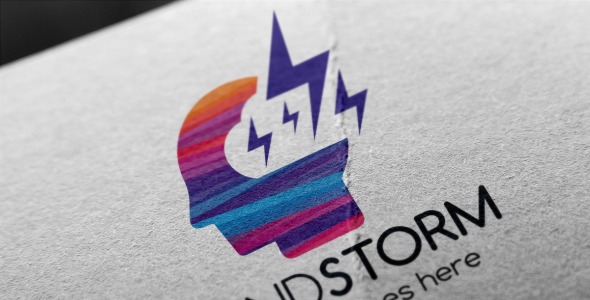 Шаблон логотипа на тему графика