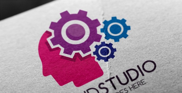 Шаблон логотипа на тему графика