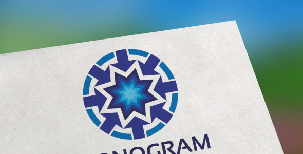 Шаблон логотипа на тему графика