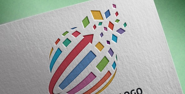 Шаблон логотипа на тему графика