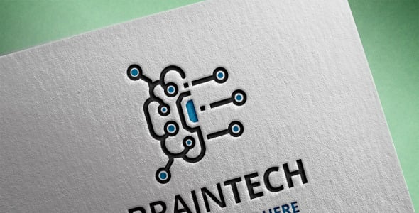 Шаблон логотипа на тему графика