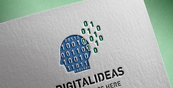 Шаблон логотипа на тему графика