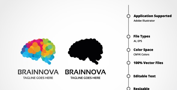 Шаблон логотипа на тему графика