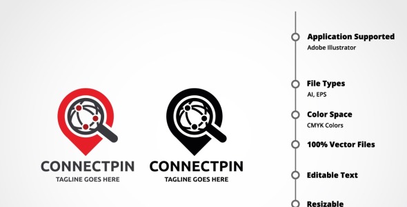 Шаблон логотипа на тему графика