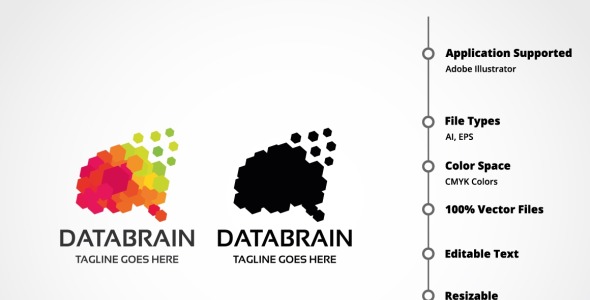 Шаблон логотипа на тему графика
