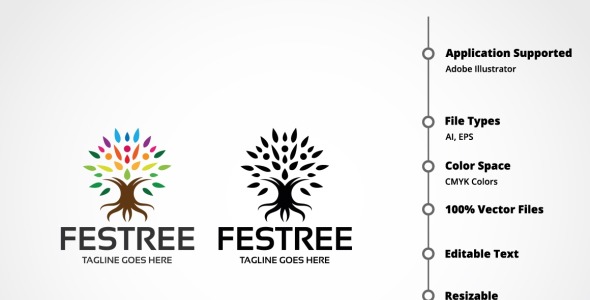 Шаблон логотипа на тему графика