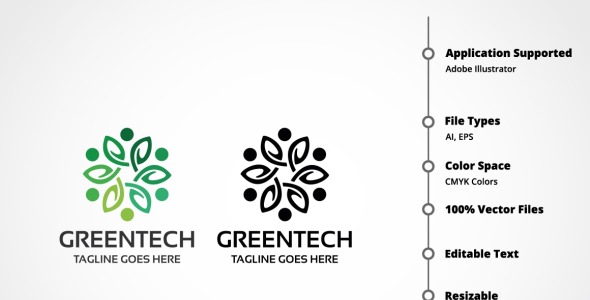 Шаблон логотипа на тему графика