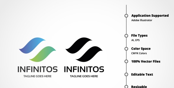 Шаблон логотипа на тему графика