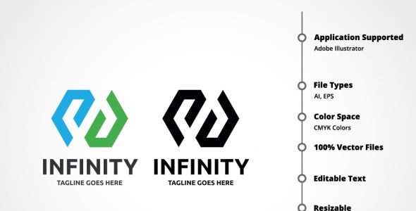 Шаблон логотипа на тему графика