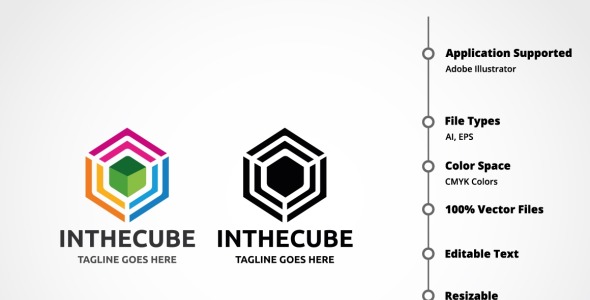 Шаблон логотипа на тему графика