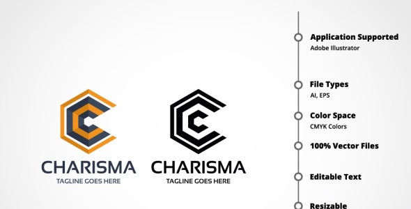 Шаблон логотипа на тему графика