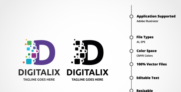 Шаблон логотипа на тему графика