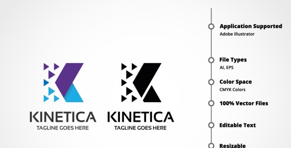 Шаблон логотипа на тему графика