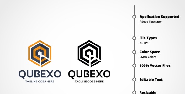 Шаблон логотипа на тему графика