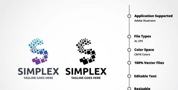 Шаблон логотипа на тему графика