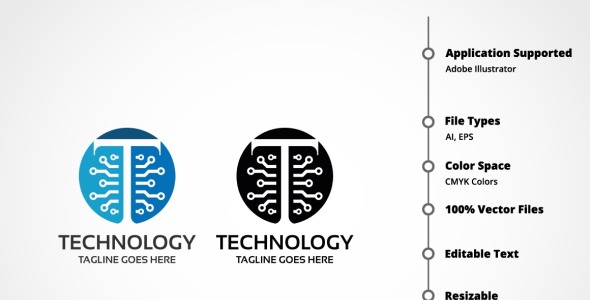 Шаблон логотипа на тему графика