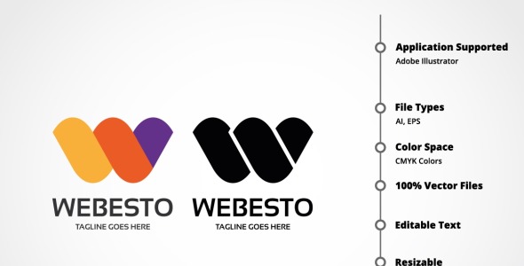 Шаблон логотипа на тему графика