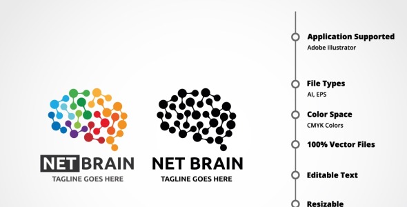 Шаблон логотипа на тему графика
