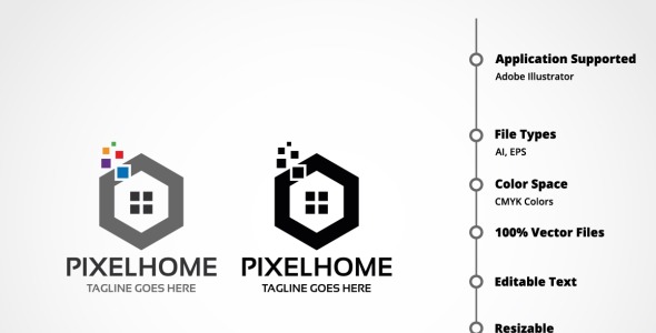 Шаблон логотипа на тему графика