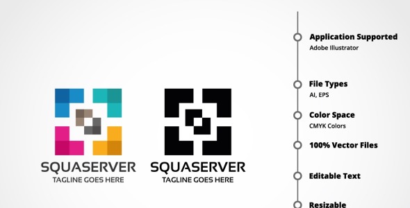 Шаблон логотипа на тему графика