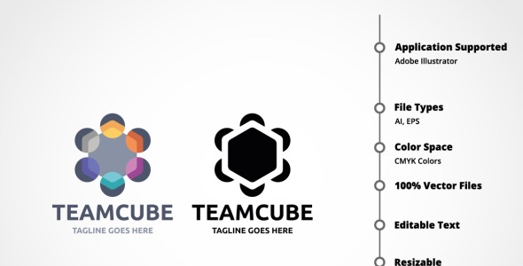 Шаблон логотипа на тему графика