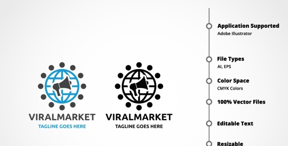 Шаблон логотипа на тему графика