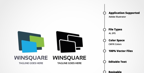 Шаблон логотипа на тему графика