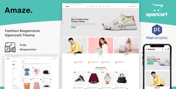 Responsive Fashion &amp; Accessory OpenCart Template