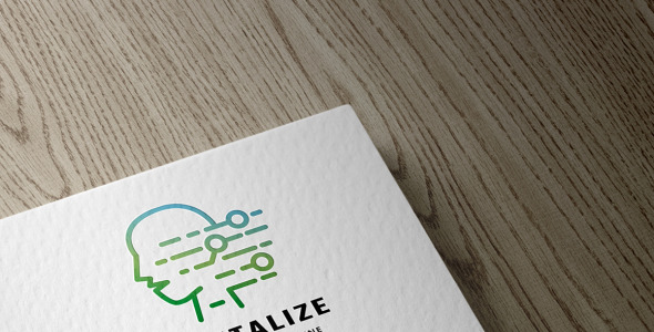 Шаблон логотипа на тему графика