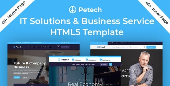 Petech IT Solution &amp; Business Service Website Template