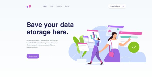 Software Profile Landing Page Template