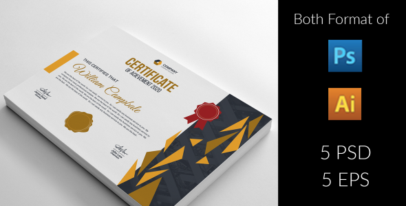 Шаблон сертификата на тему графика