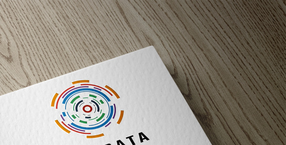 Шаблон логотипа на тему графика