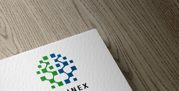 Шаблон логотипа на тему графика