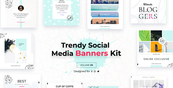 Шаблон для соцсетей на тему графика