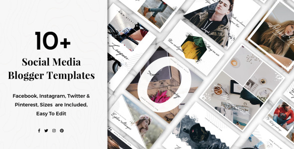 Шаблон для соцсетей на тему графика