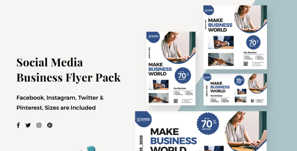 Шаблон для соцсетей на тему графика