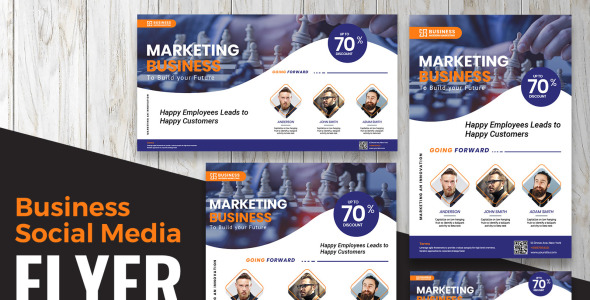 Шаблон для соцсетей на тему графика