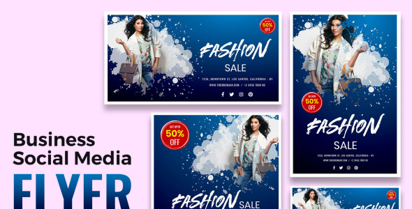 Шаблон для соцсетей на тему графика