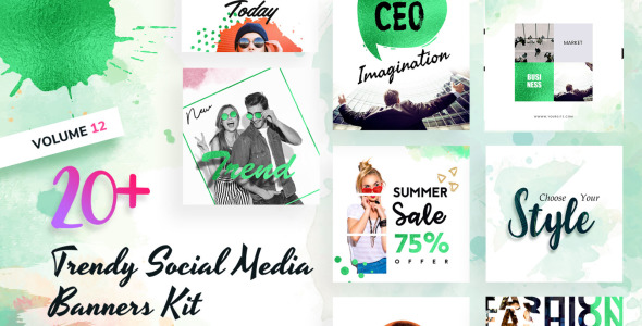 Шаблон для соцсетей на тему графика