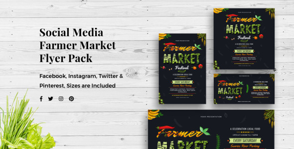 Шаблон для соцсетей на тему графика