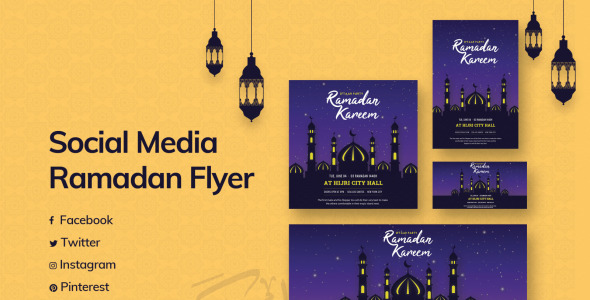 Шаблон для соцсетей на тему графика