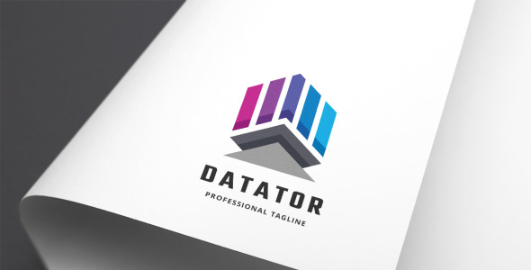 Шаблон логотипа на тему графика