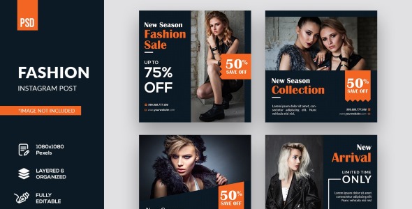 Шаблон для соцсетей на тему графика