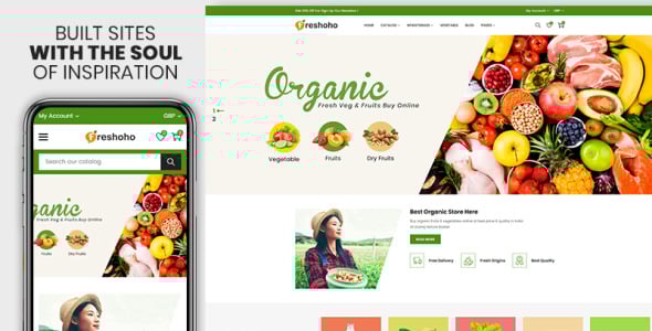 Vegetables &amp; Fruits Premium Shopify Theme