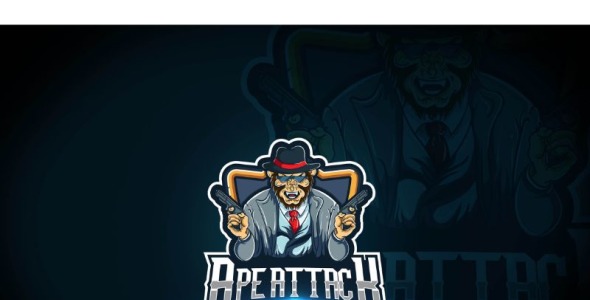 Шаблон логотипа на тему графика