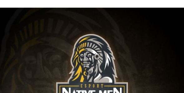 Шаблон логотипа на тему графика