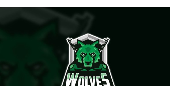 Шаблон логотипа на тему графика