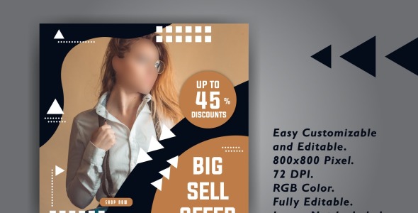 Шаблон для соцсетей на тему графика